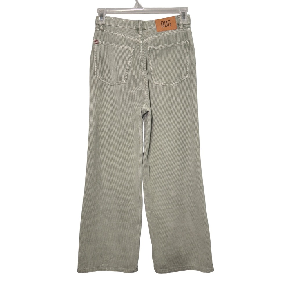 BDG Urban Outfitters High & Wide Corduroy Pants Sage Green 28 Wide Leg High Rise